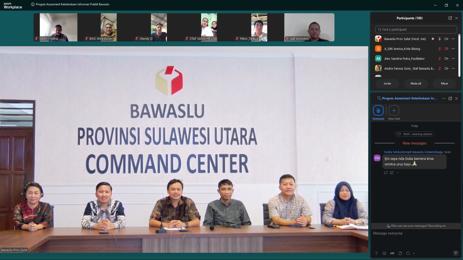 Foto Dokumentasi Rapat Monitoring KIP