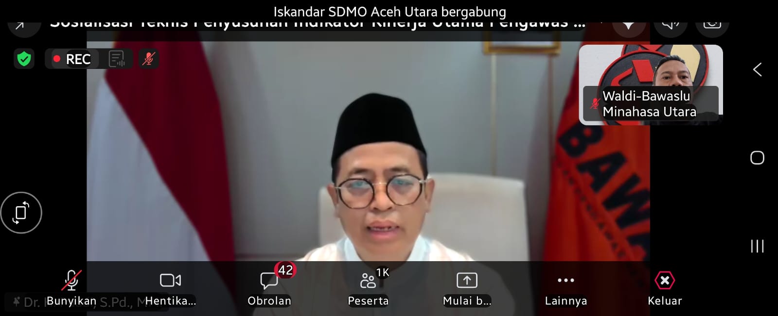 Foto Anggota Bawaslu Minahasa Utara Mengikuti Kegiatan