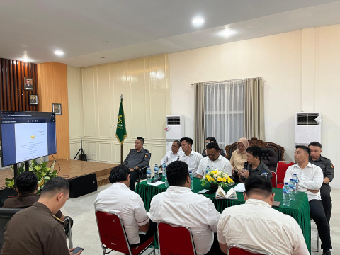 Foto: Saat Rapat Koordinasi berlangsung 
