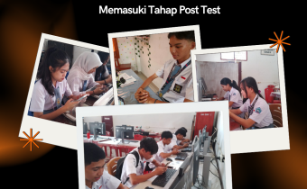 Foto peserta mengikuti post test