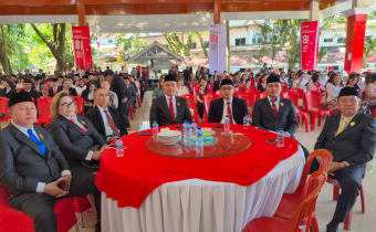 Foto Ketua Bawaslu Minahasa Utara Mengikuti Upacara